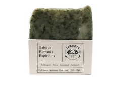 Sabó sòlid de mans i de cos (romaní i espirulina) (100gr)